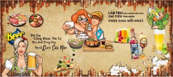 Tranh Tường Quán Nhậu #01